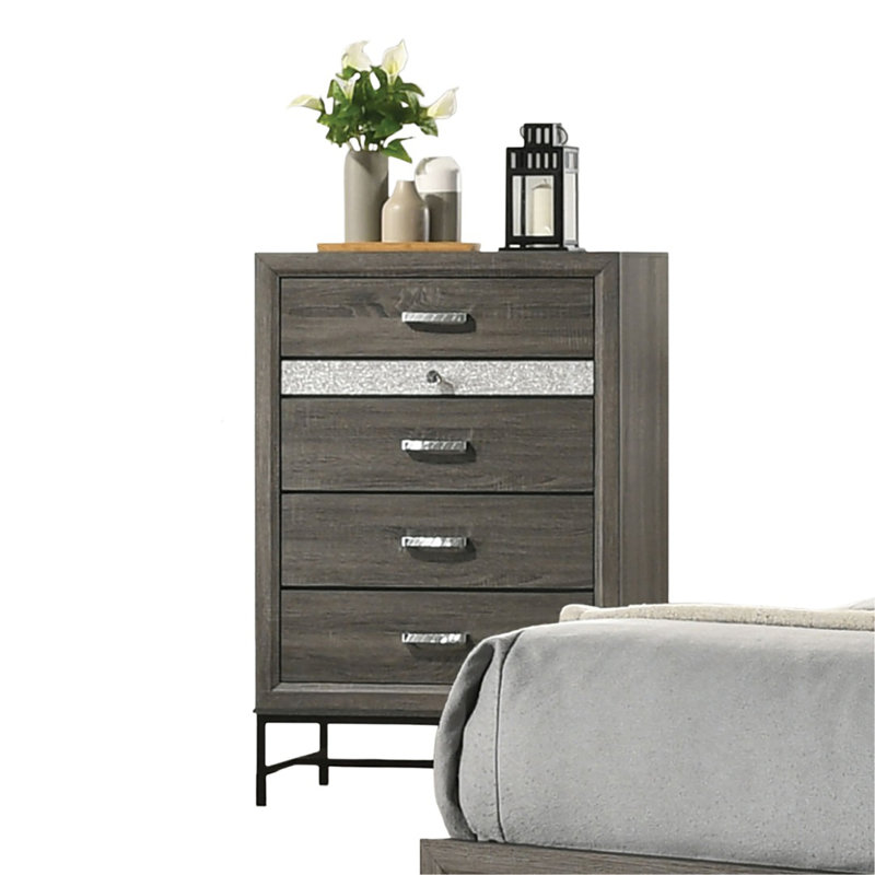 Commode de style contemporain 4 tiroirs 1pc