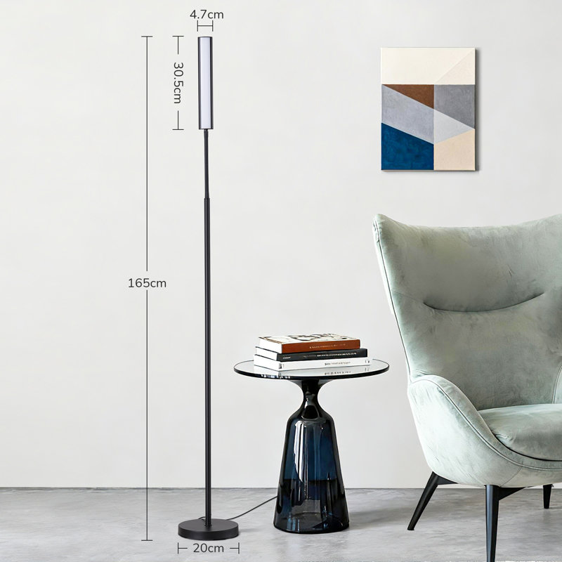 165cm Powder Coated LED Task Floor Lamp