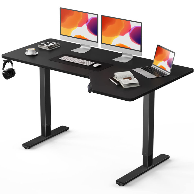 Bureau debout à hauteur réglable Katlaps, Noir