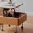 Wooden wind adjustable design coffee table