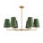 Abbiney 6-Light Dimmable Metal Classic/Traditional Chandelier with Linen Shades