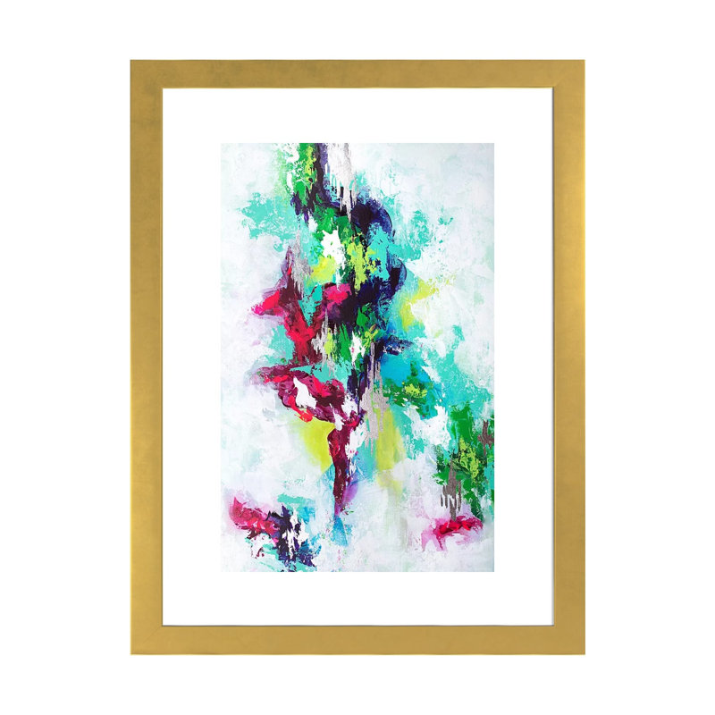 «Magic Illusion» par Spell rebond Fine Art - reproduction d'art, Papier encadré doré, H 24 po x l 16 po x P 1 po, Blanc