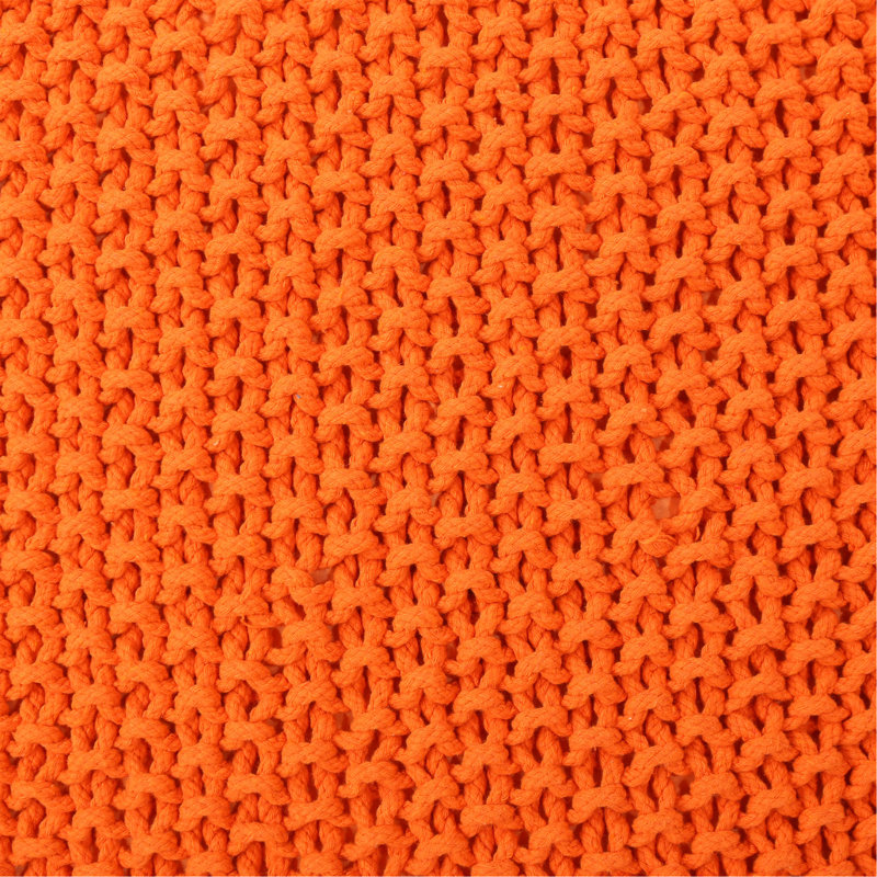 Pouf en coton tricoté polyvalent pour plus de confort et de fonctionnalité