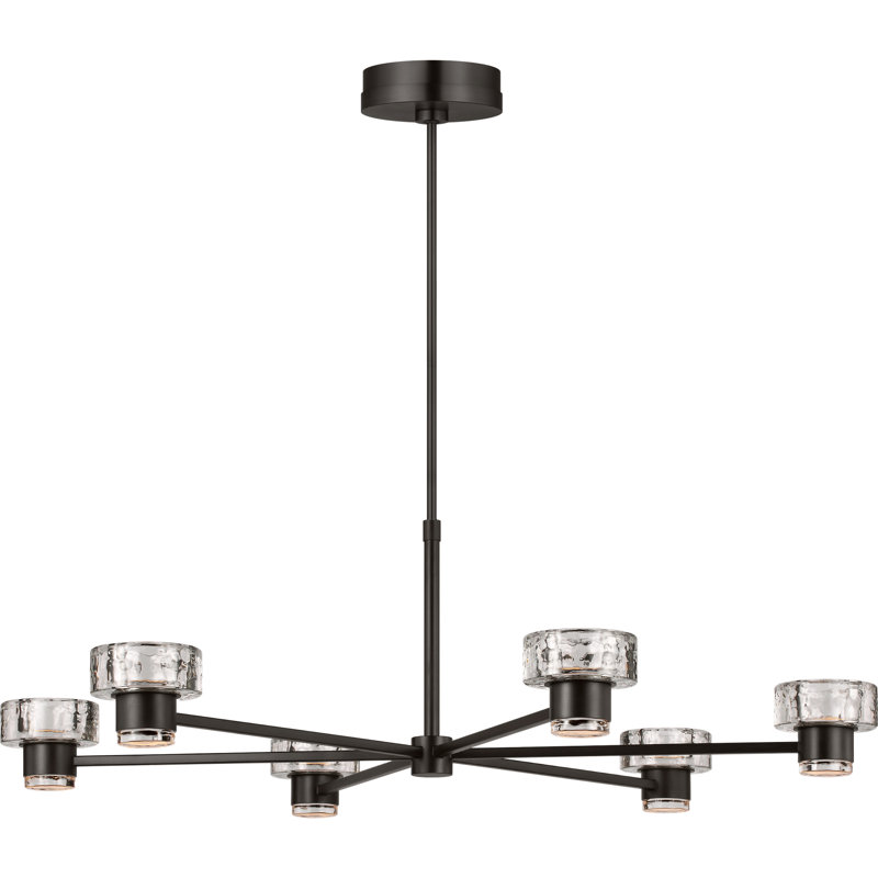 Chapman and Myers Rustic Holsted Chandelier, Aged Iron