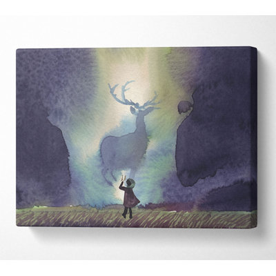 The Giant Stag - Wrapped Canvas Print