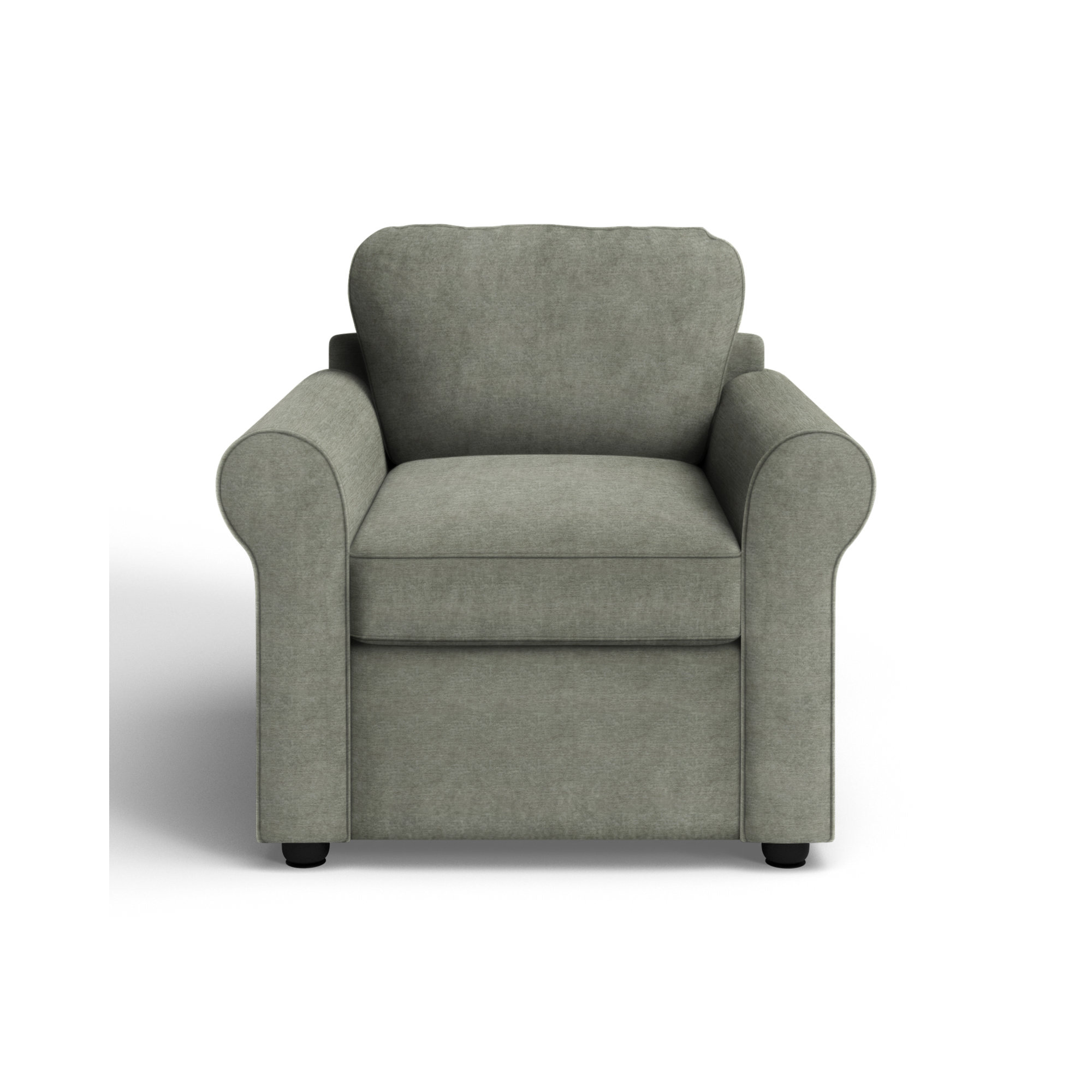 Warrington Upholstered Armchair, Nave Metal Performance Distressed Velvet
