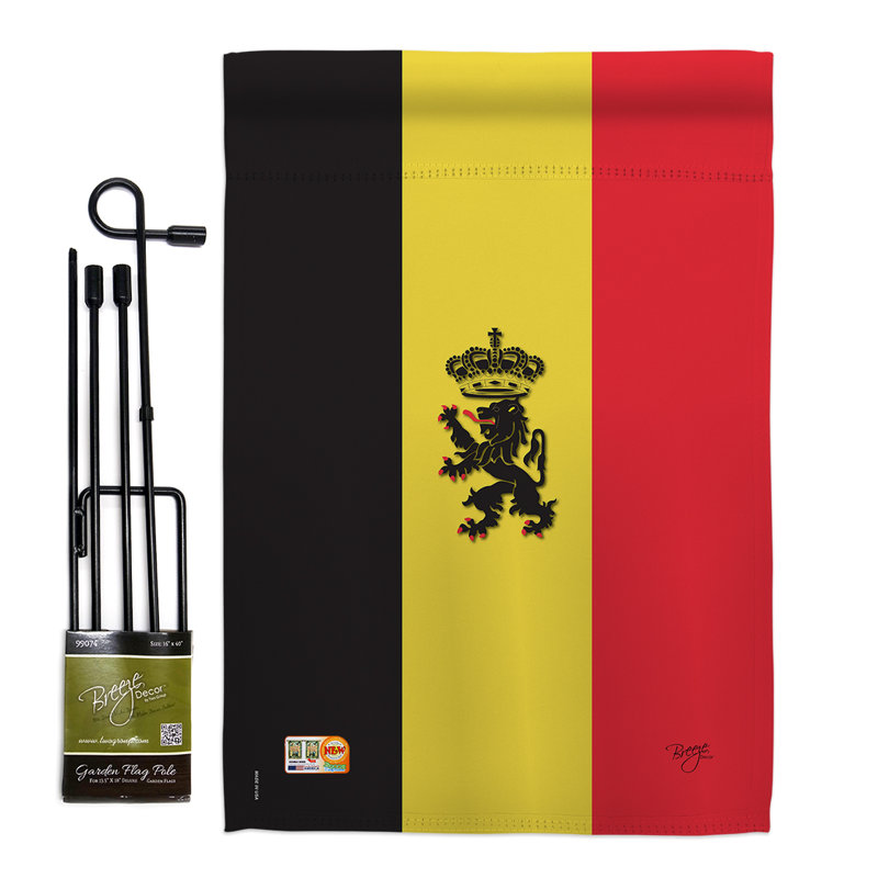 « belgium of the world », ensemble de 2 faces verticales en polyester 1 face 7 x 1 pi