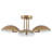 3 - Light Modern Sputnik Semi Flush Mount Ceiling Light-1159085173