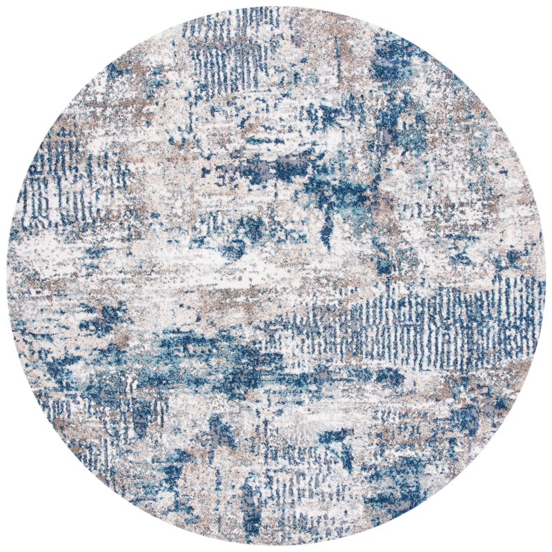 Aston Performance Abstract Rug, Round 6'7"
