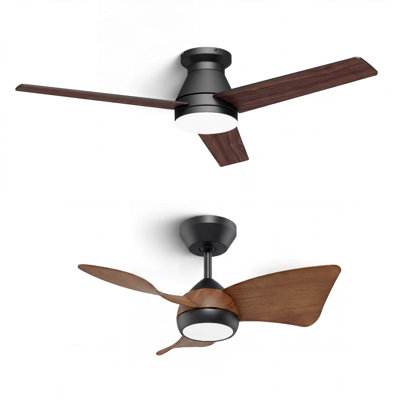 52" Flush Mount Ceiling Fan & 30" Small Ceiling Fan Downrod