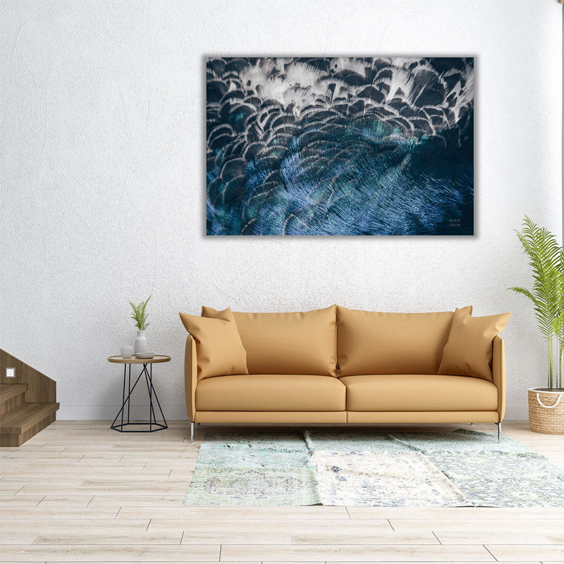 Peacock Study II - Canvas Print Wall Art, 24" H x 36" W