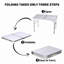 90cm Rectangular Adjustable Folding Table