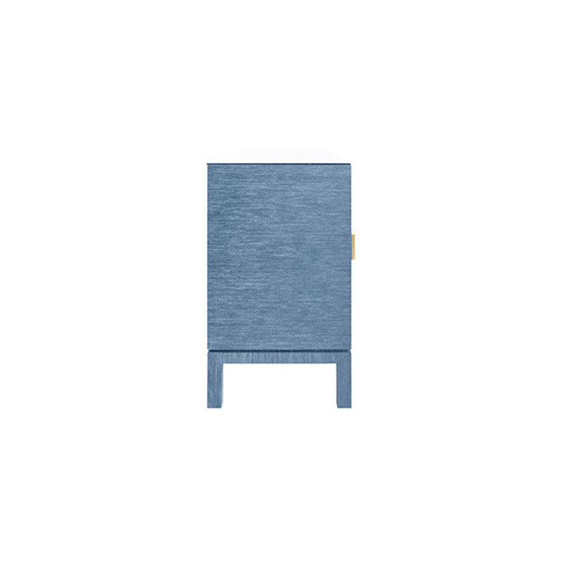 Effie 62'' W Buffet, Blue Dyed Grasscloth