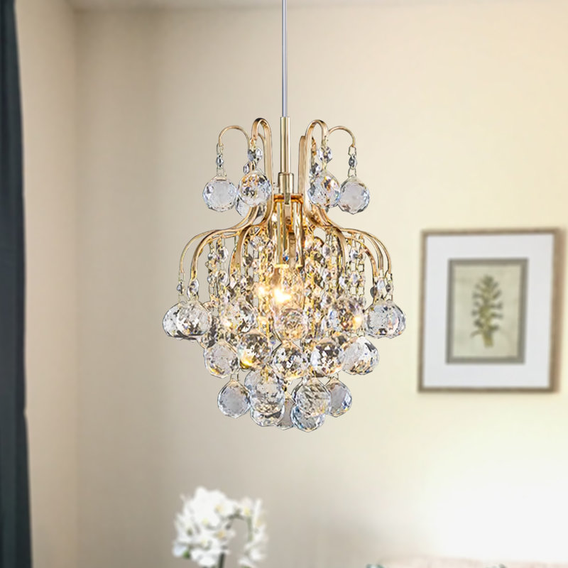 1 - Light Dimmable Crystal Empire Chandelier