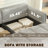 90.2" Full Size Convertible Tufted Sleeper Sofa With Hidden Storage For Living Room-1613101866