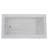 Guadeloupe 72'' x 32'' Soaking Acrylic Bathtub