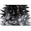 7ft Artificial Tasmanian Pencil Christmas Tree in Black, Grey and Silver with PVC and Tinsel Needles