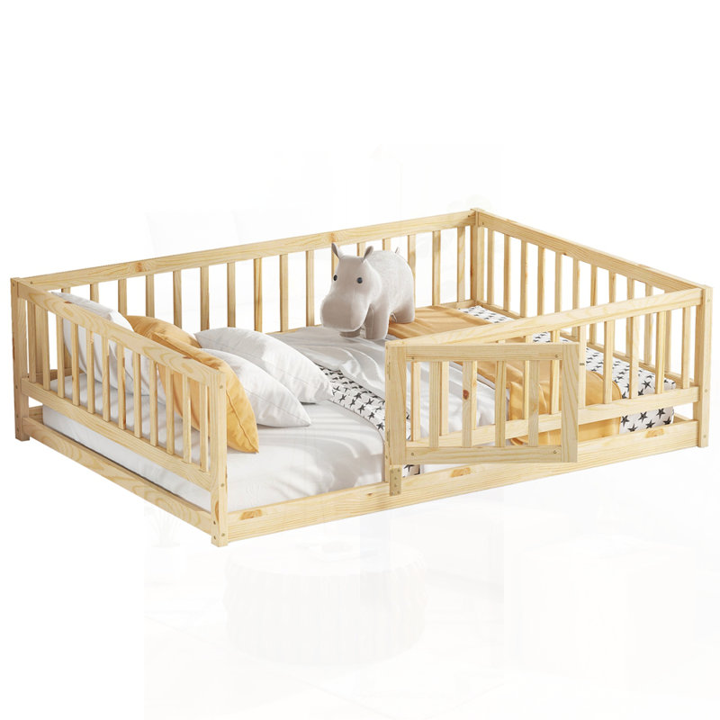Lit double sur pied Montessori