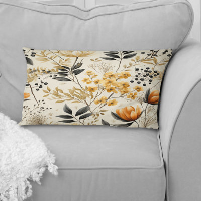 Floral Throw Pillow