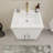 23.6" Wall-Mounted Single Bathroom Vanity Set-70381346
