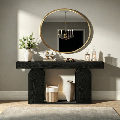 Retro Multifunctional Console Table