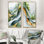 Nature Whispers Of Hard Edge, peinture I - art mural abstrait 2 panneaux