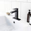 Robinet pour salle de bain en acier inoxydable, noir mat, 1 trou, avec ensemble de drain pour robinet de lavabo à 3 projets de rénovation, acier, poignée simple Revamp 2-124827829