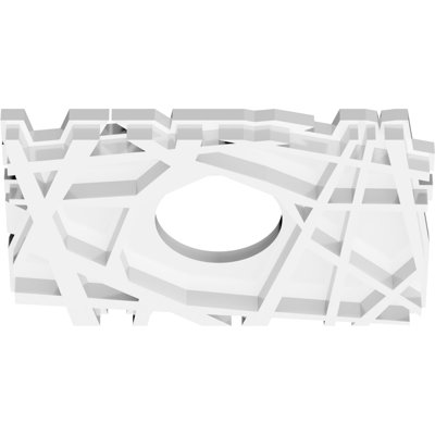 Novo Architectural Grade PVC Contemporary Ceiling Medallion 3" Inside Diameter