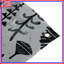 Tapisserie murale motifs botaniques noirs et blancs - Décoration murale botanique-115320044