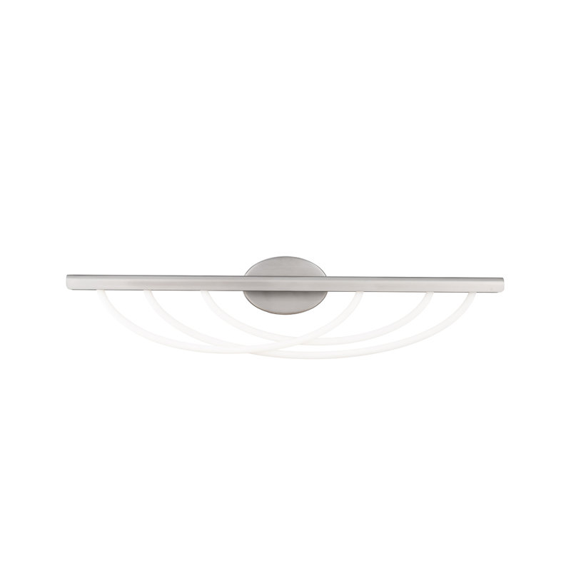 Swoop LED Bath Vanity & Wall Light, Brushed Nickel