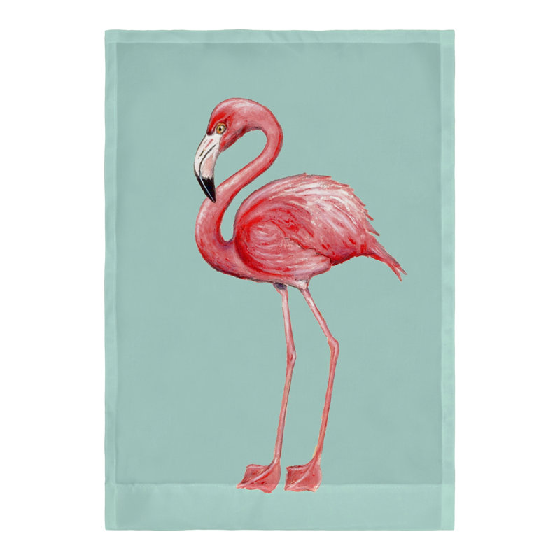Drapeau de maison Tobler Flamingo Polyester, l 12 po x H 18 po