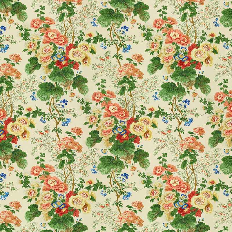 Althea 100% Cotton Print Fabric, Light Green