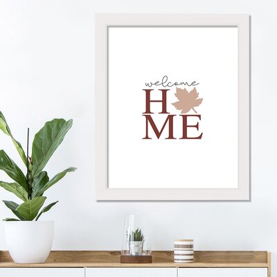 Welcome Home Leaf - Picture Frame Textual Art -  Gracie Oaks, A253CAFB0DF942DFB1845EC98D7C7A4E