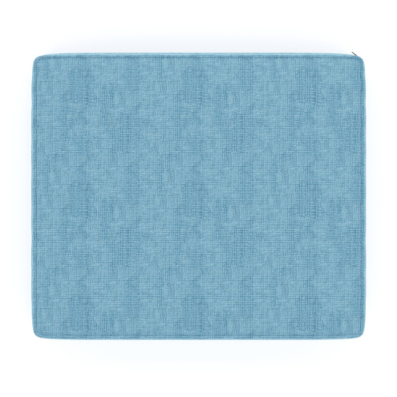 Sunbrella® Outdoor Ottoman Cushion, Cast Horizon Sunbrella® Plainweave, 3.5" H x 23.5" W x 20.5" D