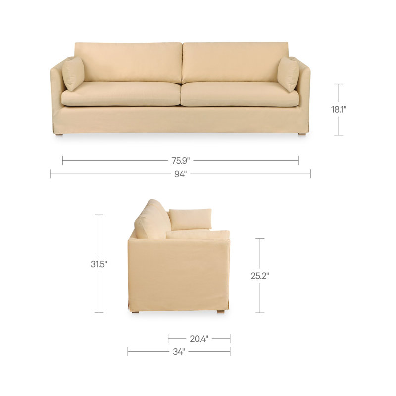 Shea Sofa, Yellow