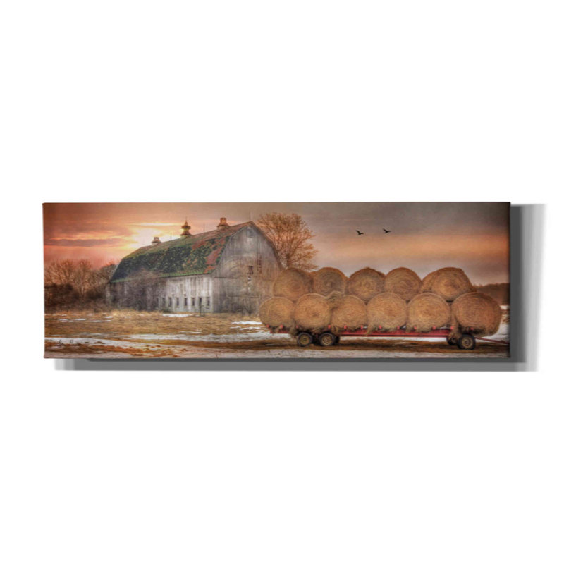 «Sunset on the Far» par Lori Deiter, art mural sur toile, H 12 po x l 36 po x P 1,5 po