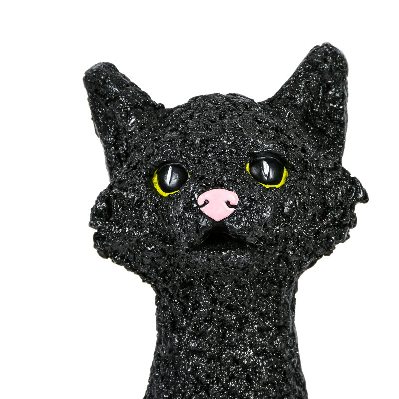 Pile d'Halloween chat noir et citrouilles