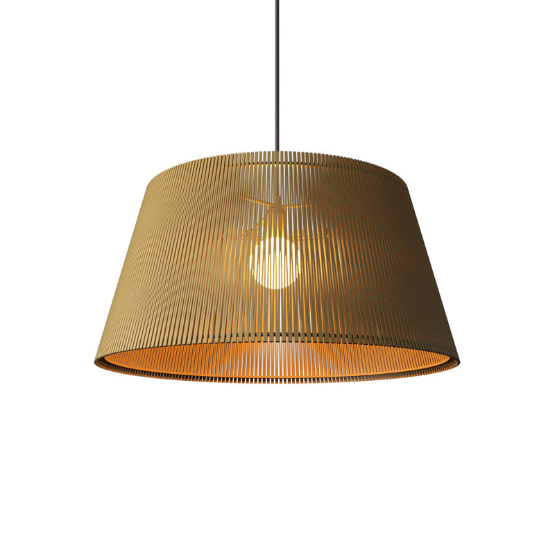 Luminaire suspendu Living, H 8,86 po x l 17,72 po x P 17,72 po, Or biologique