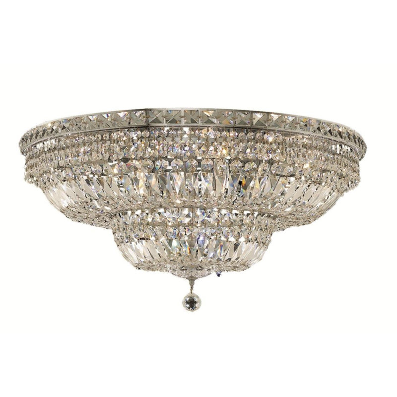 Stinnett Flush Mount, Chrome, Chrome / Royal Cut