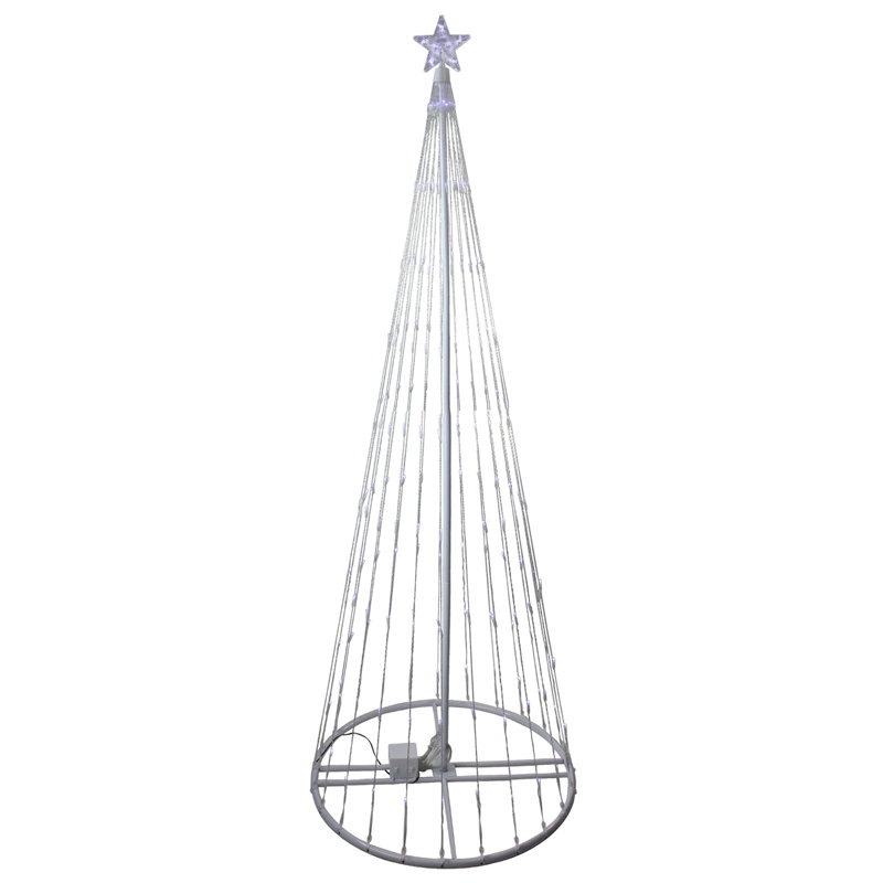 Décoration d'extérieur à DEL, Blanc, H 144 po x l 40 po x p 40 po