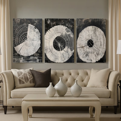 ABSTRACT Series CCV - Toile tendue sur mesure - 3 pièces