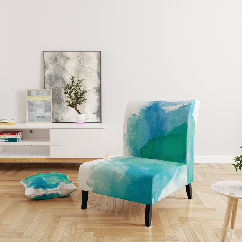 Fauteuil de chambre rembourré Sea Glass