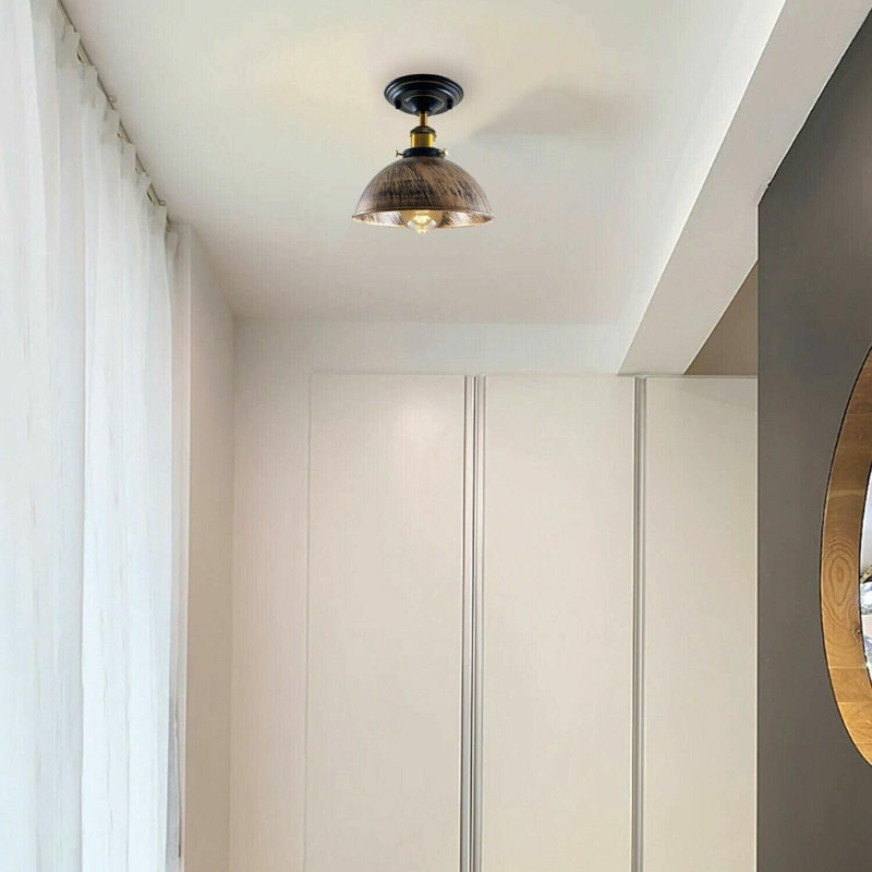 Remplacement de l'abat-jour industriel en métal pour luminaires de plafond, accessoire d'éclairage facile à installer, Dôme