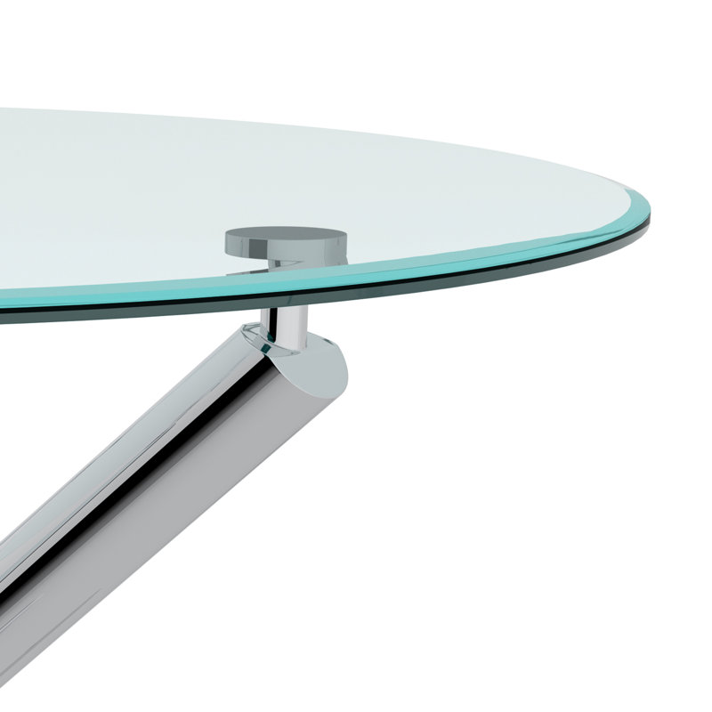 Table de salle à manger Cauvreté, Chrome chrome