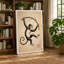 Leaping Chimpanzee Japandi - Wrapped Canvas-1586006050-1586006051