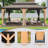 12X20FT Gazebo Cedar Wood, Mosquito Net For Outdoor Use With Galvanized Steel Double Roof (Brown)-123219012