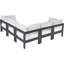 Canapé modulaire d'extérieur 90 po avec coussins Lareen-61209909-61209908