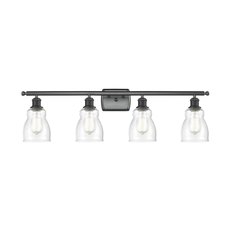 Éclairage pour salle de bain 3 lumières Mccarver, Noir mat, Grainé, Ampoule non incluse