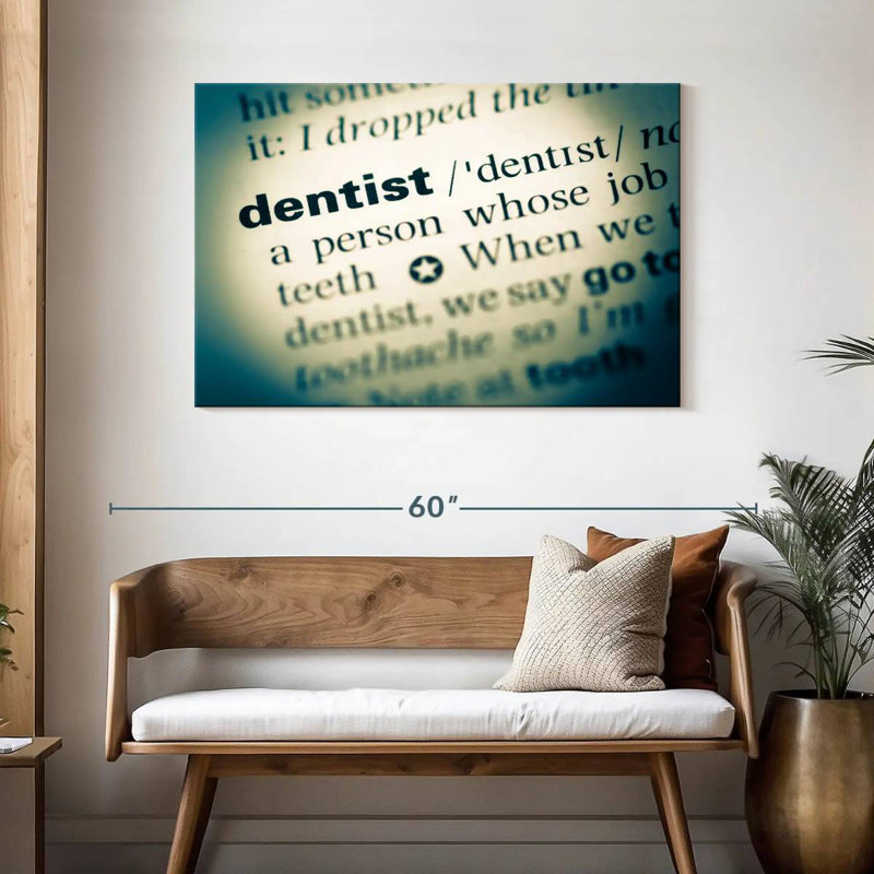 Définition de dentiste Alcaraz, H 30 po x l 45 po