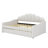 Fully Padded Full-Sized Daybed Frame With Elegant Shallow Curved Backrest-824645219
